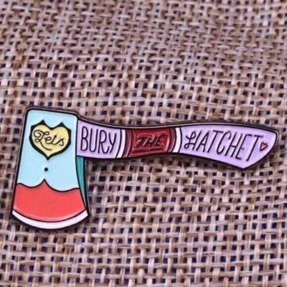 3/20 Bury the Hatchet Enamel Pin - Picture 1 of 1